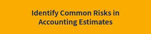 Identify Common Risks in Accounting Estimates