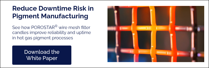 Reduce Downtime Risk in Pigment Manufacturing &nbsp; See how POROSTAR® wire mesh filter candles improve reliability and uptime&nbsp; in hot gas pigment processes &nbsp;