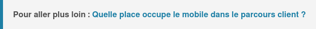Pour aller plus loin : Quelle place occupe le mobile dans le parcours client ?