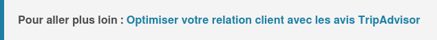 Pour aller plus loin : Optimiser votre relation client avec les avis clients TripAdvisor