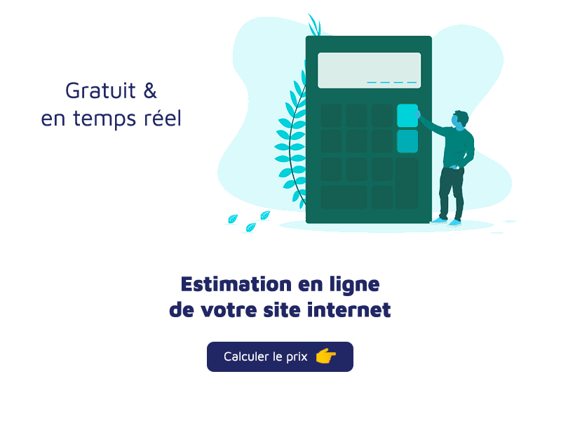 Estimation en ligne de votre site internet