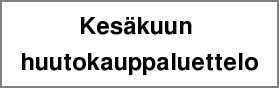 Kesäkuun huutokauppaluettelo