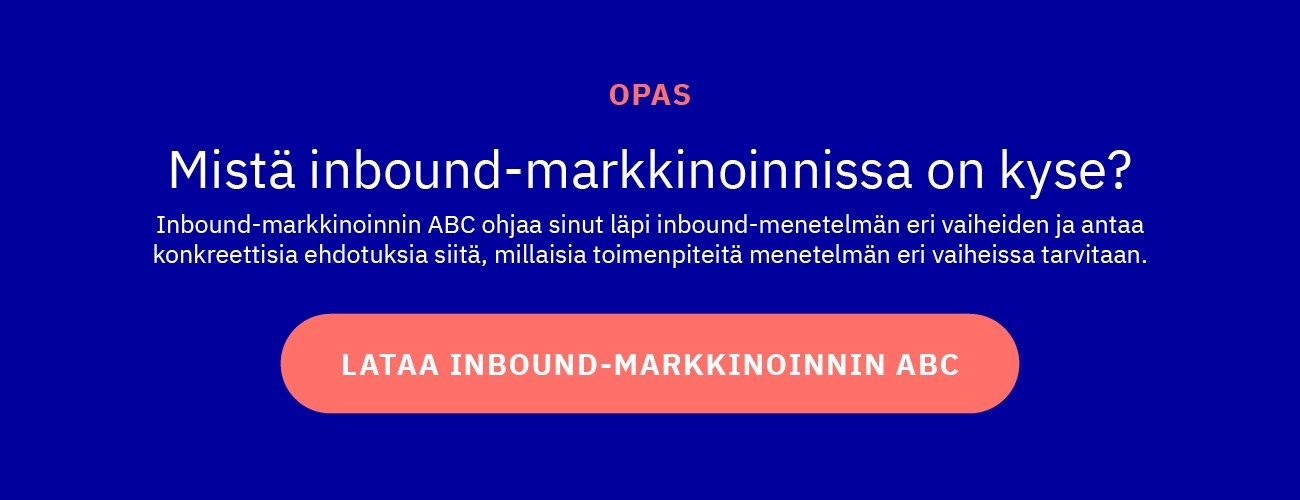 Lataa inbound-markkinoinnin ABC -opas