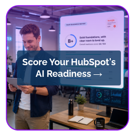 <p style="line-height: 1.25;">Score Your HubSpot's <br>AI Readiness →</p>