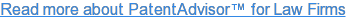 Read more about PatentAdvisor for Law Firms