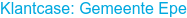 Klantcase: Gemeente Epe