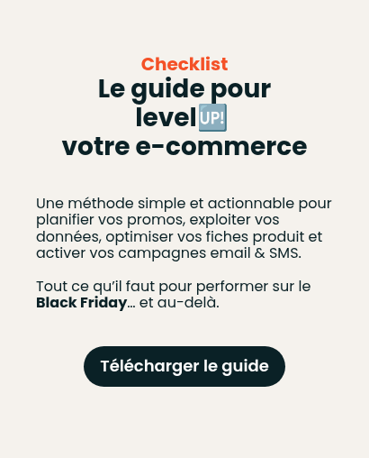 Checklist Le guide pour level��  votre e-commerce  