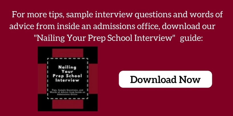 prep school interview questions