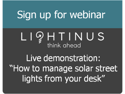 How to manage solar street lights from your desk