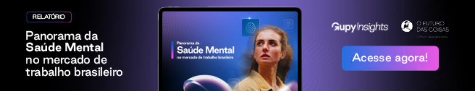 Imagem para ilustrar o relatório sobre saúde mental da Gupy