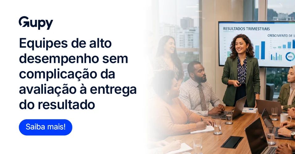 Imagem clicável de CTA da solução de Performance da Gupy