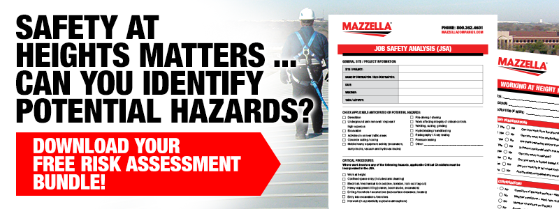 download your job safety analysis and working at heights risk assessment tools