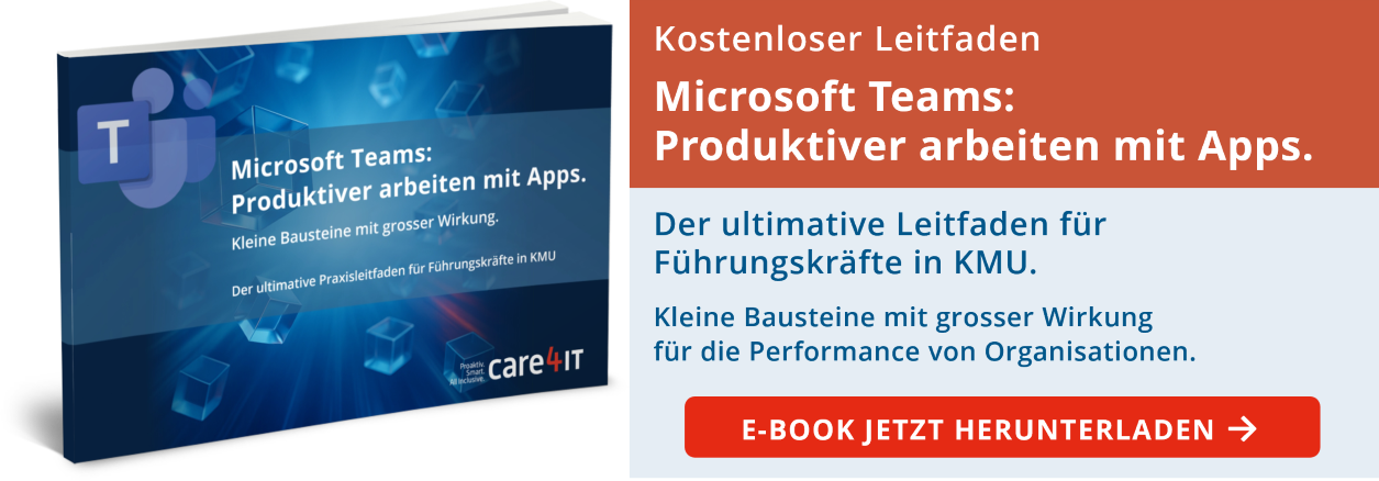 Call-To-Action für den Leitfaden Microsoft Teams Apps