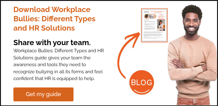Download Workplace Bullies: Different Types and HR Solutions &nbsp; Share with your team. Workplace Bullies: Different Types and HR Solutions guide gives your team the awareness and tools they need to recognize bullying in all its forms and feel confident that HR is equipped to help. &nbsp;