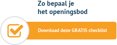 Download de checklist Zo bepaal je het openingsbod