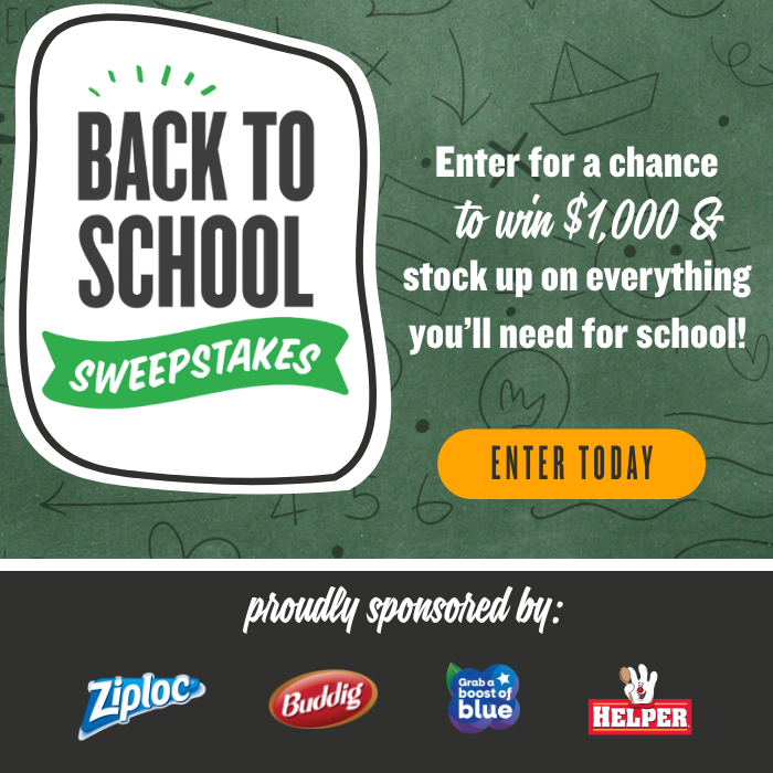 Enter the Back-to-School Sweepstakes!