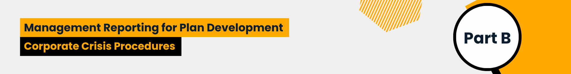 [BCM] [E4] [R] [PD] Part B [Banner] Corporate Crisis Procedures