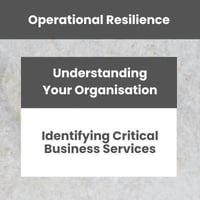 [OR] [UOB] [E1] [C5] Identifying Critical Business Services
