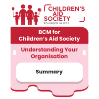 [BCM] [CAS] [E1] [C11] Summary of Understanding Your Organisation
