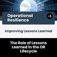 [OR] [P2] [S5] [LL] [C2] The Role of Lessons Learned in the OR Lifecycle
