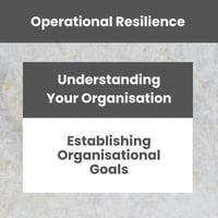 [OR] [GEN] [E1] [C7] Establishing Organisational Goals for Operational Resilience