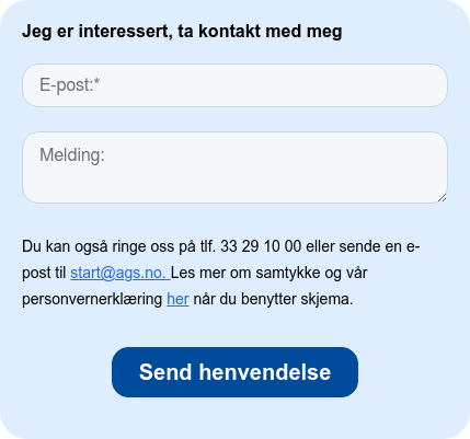 Jeg er interessert, ta kontakt med meg