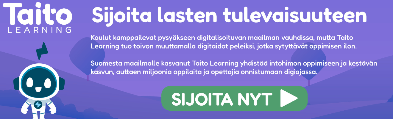 Taito learning näkyvyys
