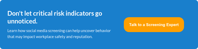 Don't let critical risk indicators go unnoticed. Learn how social media screening can help uncover behavior that may impact workplace safety and reputation.