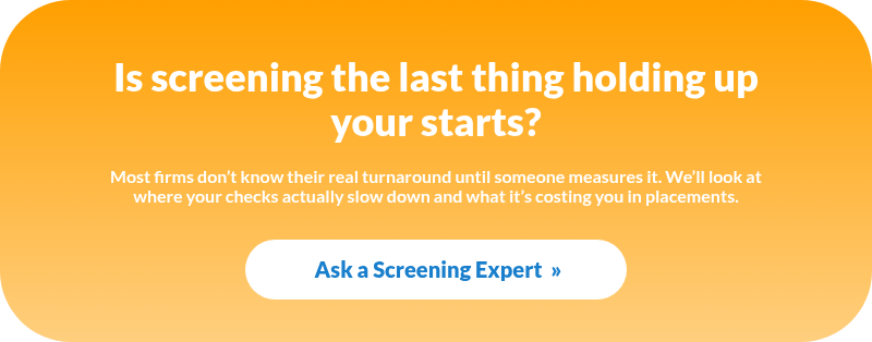 Is screening the last thing holding up your starts?