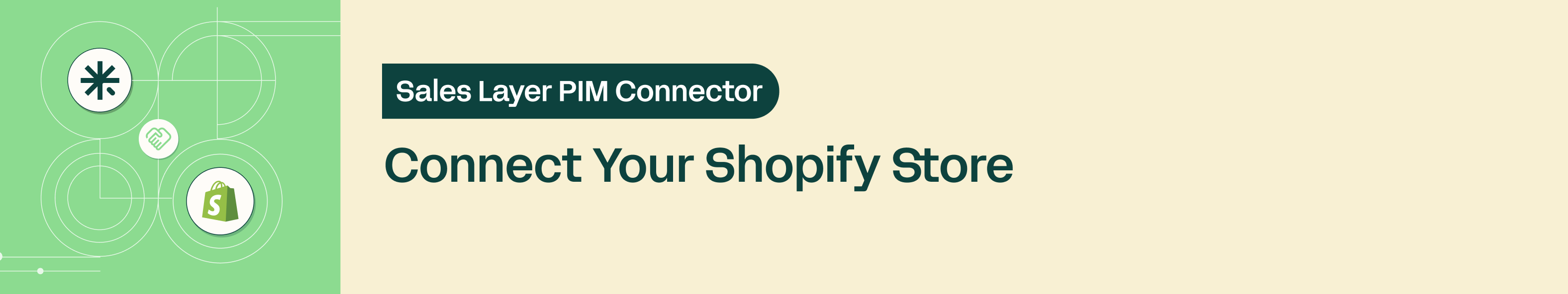 Shopify and sales layer logos for connector