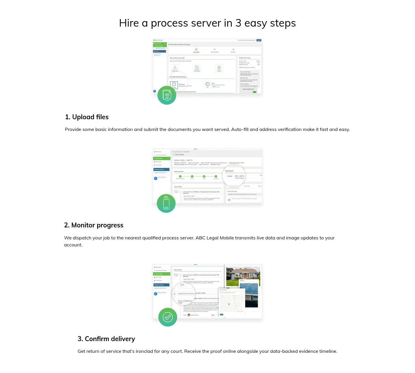 Hire a process server in 3 easy steps