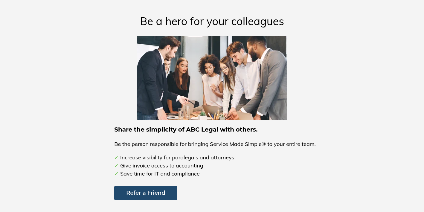 Be a hero for your colleagues