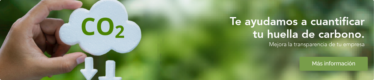 Te ayudamos a cuantificar tu&nbsp;huella de carbono. Mejora la transparencia de tu empresa