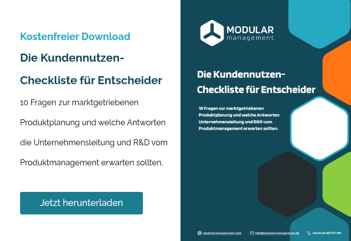 Kostenfreier Download Die Kundennutzen-Checkliste für Entscheider 10 Fragen zur marktgetriebenen Produktplanung und welche Antworten die Unternehmensleitung und R&D vom Produktmanagement erwarten sollten.
