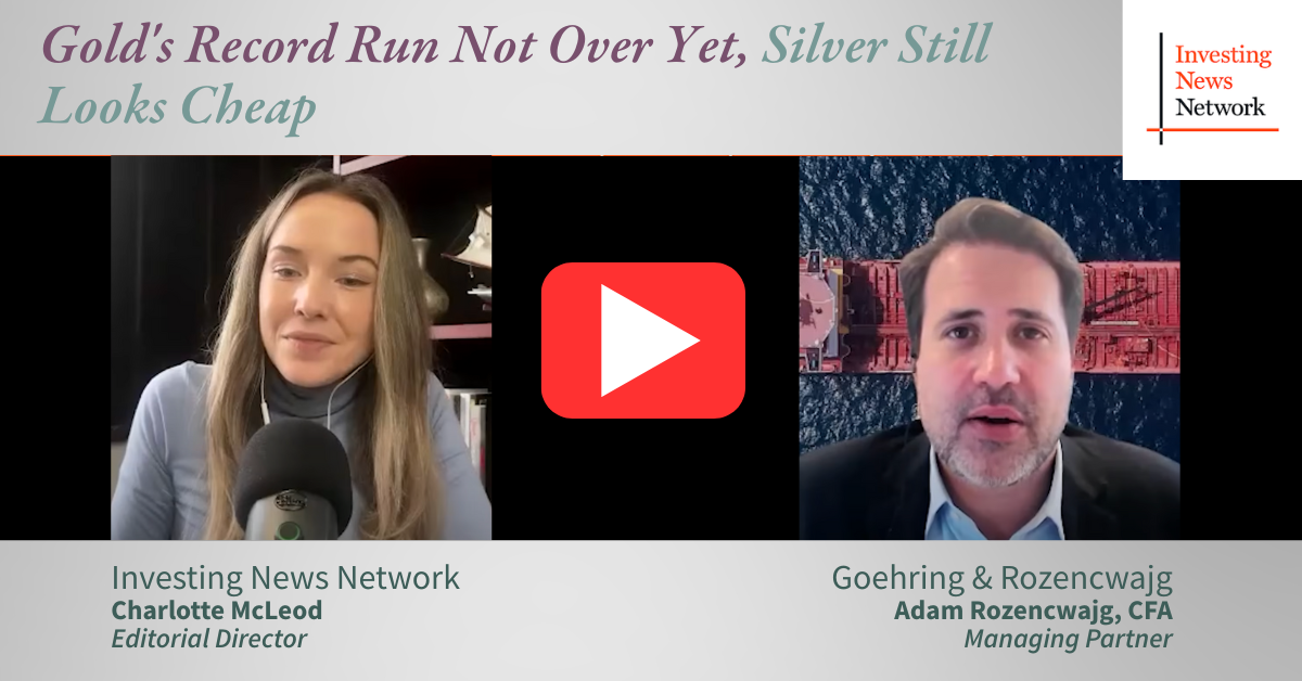 Adam Rozencwajg joined the Investing News Network podcast to discuss Gold.