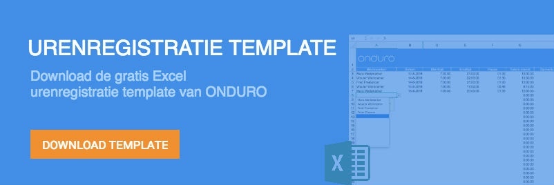 urenregistratie template gratis download excel