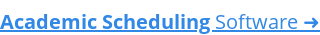 Academic Scheduling Software ➜