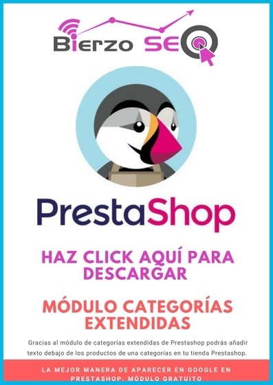 Descargar Módulo Categorías Extendidas para Prestashop GRATIS