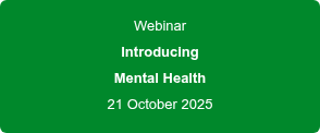 Webinar Introducing Mental Health 21 October 2025