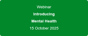 Webinar Introducing Mental Health 15 October 2025