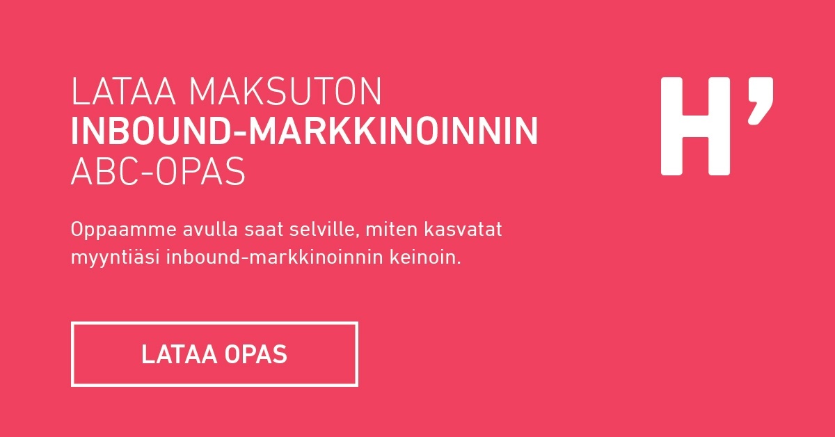 Lataa maksuton inbound-markkinoinnin ABC-opas | Hehku Marketing