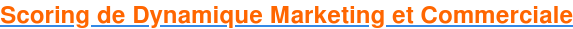 Scoring de Dynamique Marketing et Commerciale