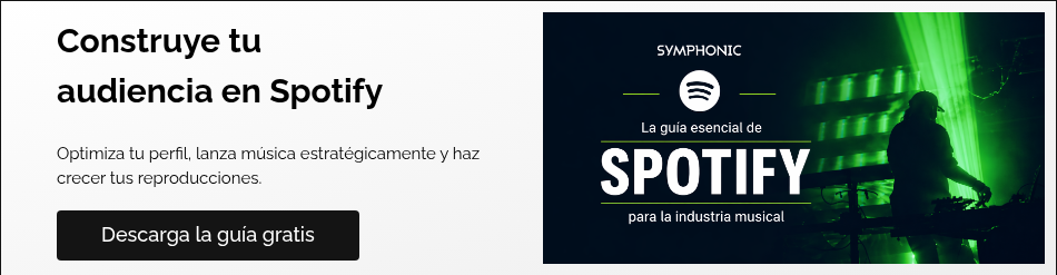Construye tu audiencia en Spotify &nbsp; Optimiza tu perfil, lanza m&uacute;sica estrat&eacute;gicamente y haz crecer tus reproducciones. &nbsp;