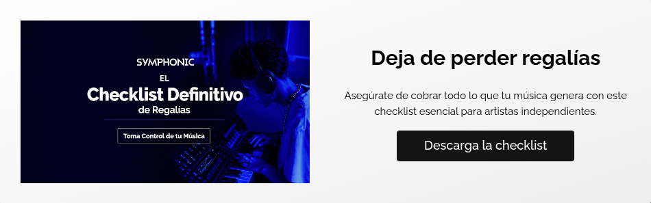Deja de perder regal&iacute;as &nbsp; Aseg&uacute;rate de cobrar todo lo que tu m&uacute;sica genera con este checklist esencial para artistas independientes. &nbsp;