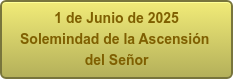 1 de Junio de 2025 Solemindad de la Ascensión  del Señor