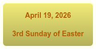 April 19, 2026 3rd Sunday of Easter