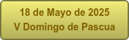 18 de Mayo de 2025 V Domingo de Pascua