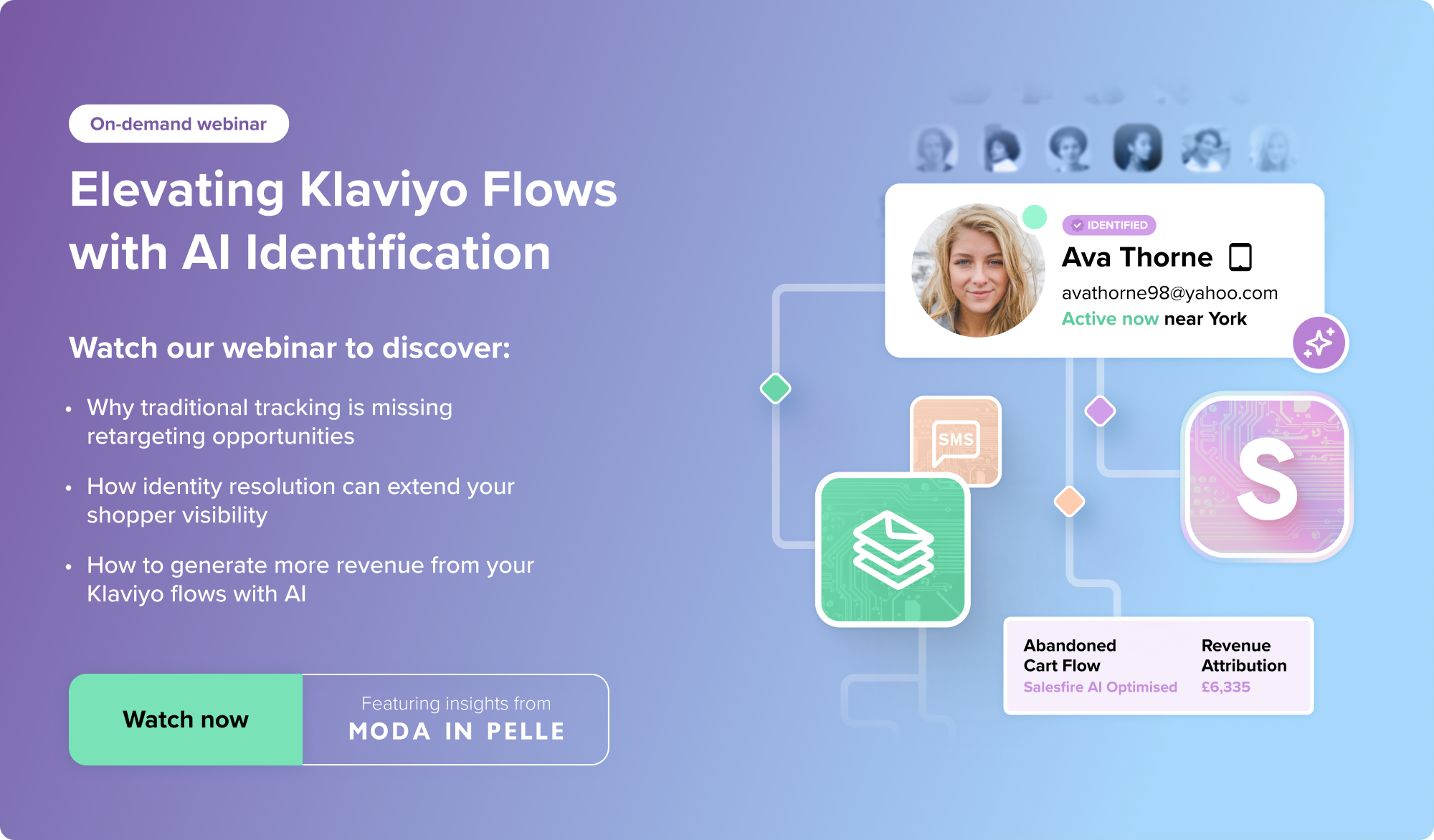 Free webinar, Elevating Klaviyo Flows with AI Identification, Wednesday 22nd October at 11am BST, Reserve my spot