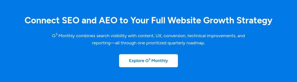 Connect SEO and AEO to Your Full Website Growth Strategy
