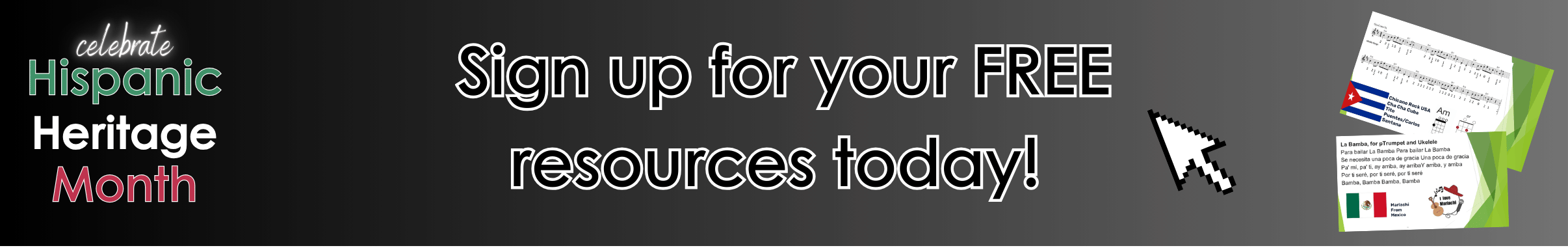 Sign up here for your FREE Hispanic Heritage Month resources! 